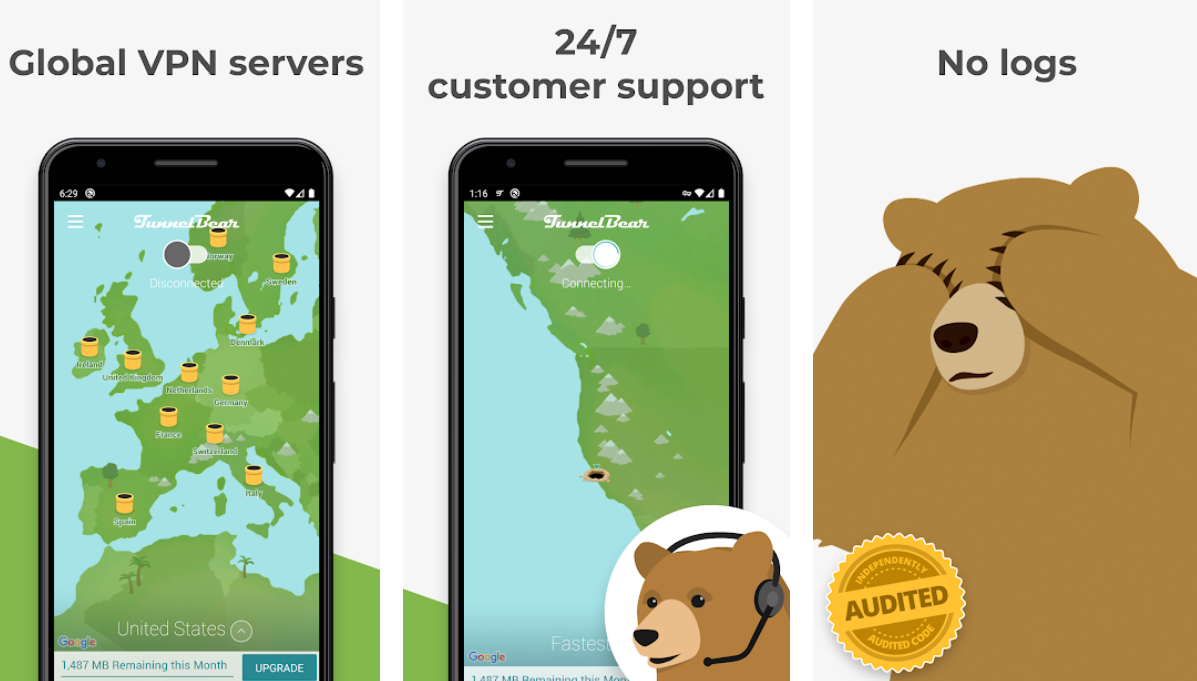 TunnelBear VPN APK indir TunnelBear indirVip