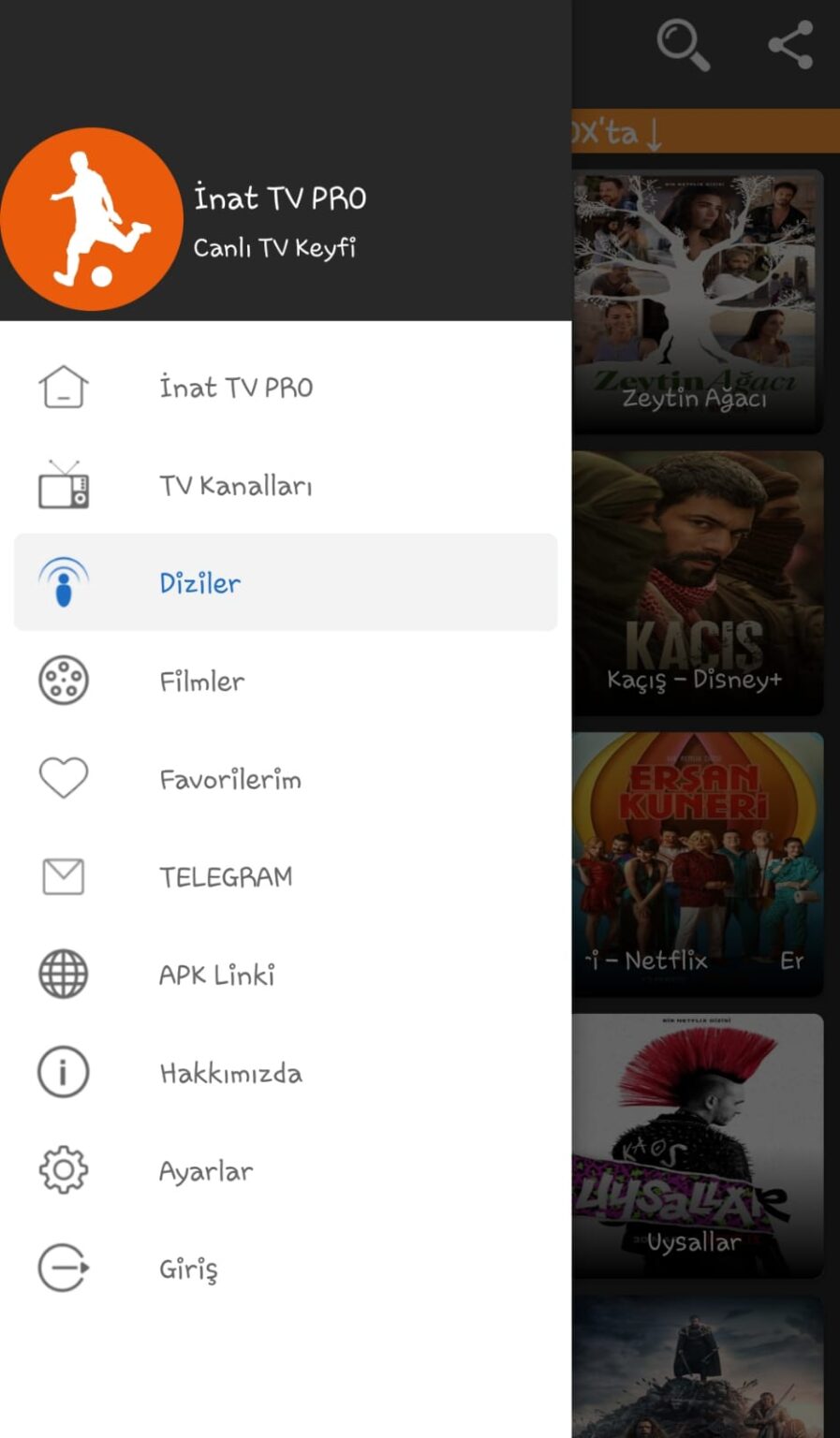 İnat TV Pro (APK) indir Canlı Maç İzle indirVip